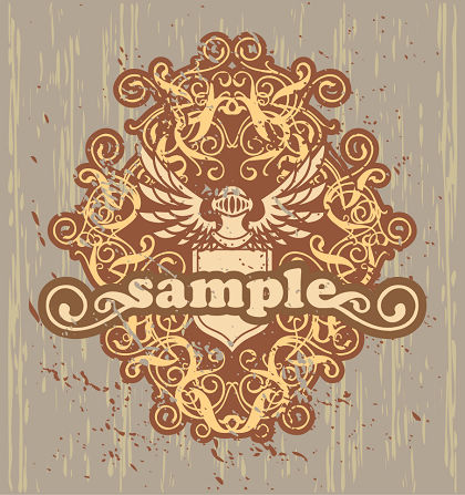 free vector Trend Element Retro Floral Pattern Vector